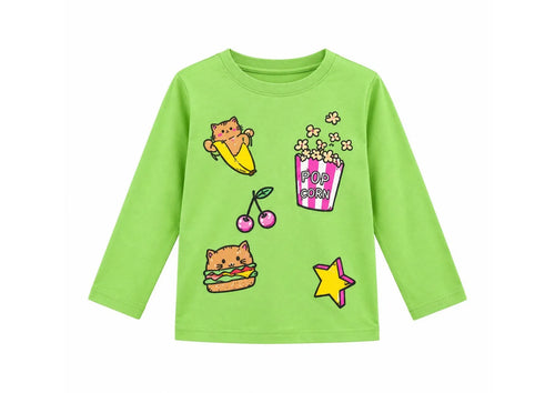 Girls’ Printed Full-Sleeve T-Shirt