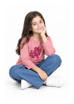 Premium Girls’ Graphic Full-Sleeve T-Shirt
