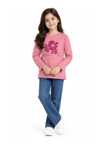 Premium Girls’ Graphic Full-Sleeve T-Shirt