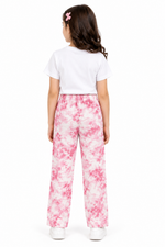 Kids’ Pink Tie-Dye Wide-Leg Trouser