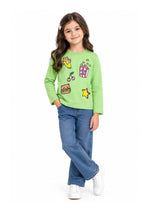 Girls’ Printed Full-Sleeve T-Shirt