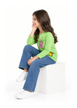 Girls’ Printed Full-Sleeve T-Shirt