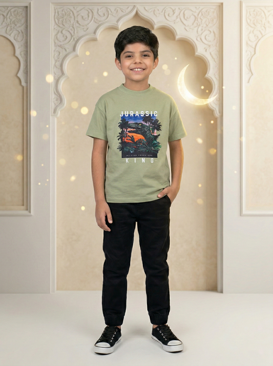 Dino Drop shoulder T-shirt