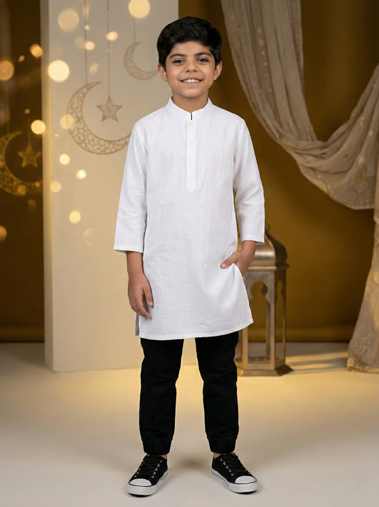 Plain chicken kari Kurta