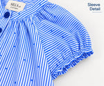 Girls’ Premium Woven Striped Frock