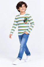 Boys Striped Jersey T-Shirt