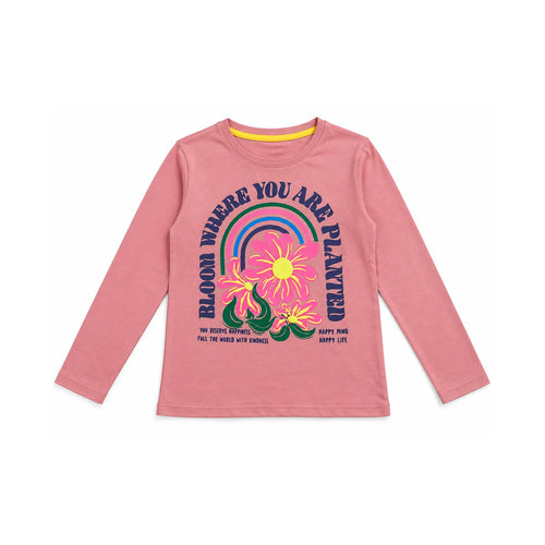Girls’ Bloom Where You Are Planted Full-Sleeve T-Shirt