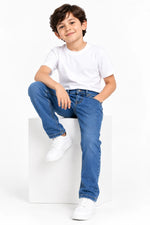 Kids’ Classic Denim Jeans – Straight-Leg Fit