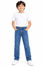 Kids’ Classic Denim Jeans – Straight-Leg Fit
