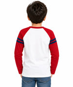Boys’ Fire Truck Raglan Full-Sleeve T-Shirt