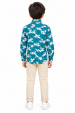 Boys’ Geometric Printed Full-Sleeve Shirt
