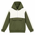 Boys 2-Piece Tracksuit – Olive Green & Cream