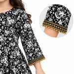 Girls Printed Flared Frock