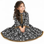 Girls Printed Flared Frock
