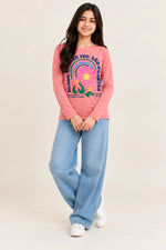 Girls’ Bloom Where You Are Planted Full-Sleeve T-Shirt