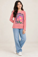 Girls’ Bloom Where You Are Planted Full-Sleeve T-Shirt
