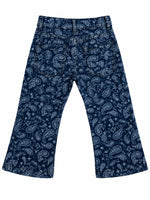 Paisley Print Wide-Leg Pants