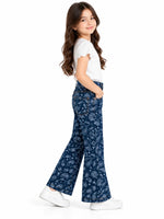 Paisley Print Wide-Leg Pants