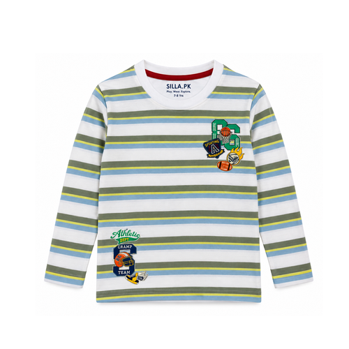 Boys Striped Jersey T-Shirt