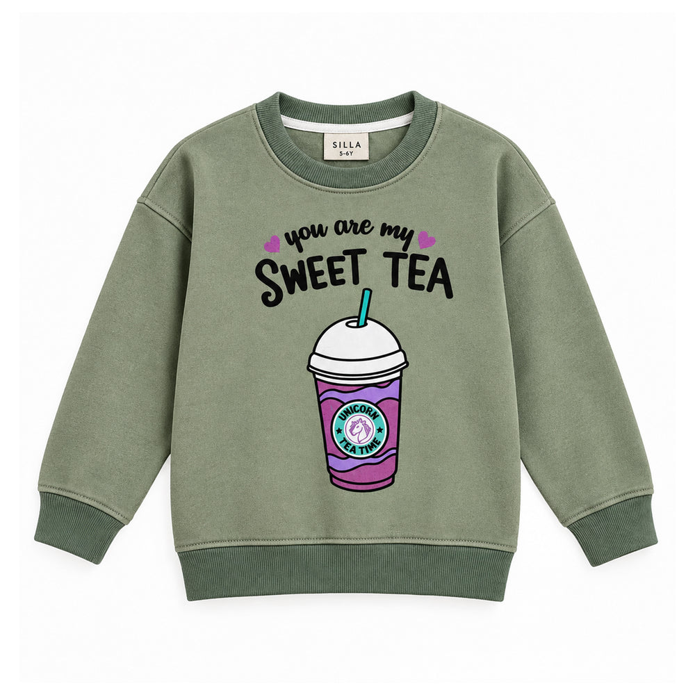Girls Printed Sweatshirt