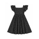 Girls' Floral Ruffle Dress