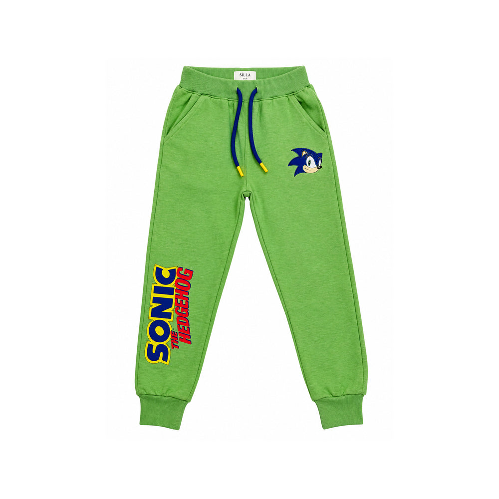 Boys’ Green Sonic Casual Trousers