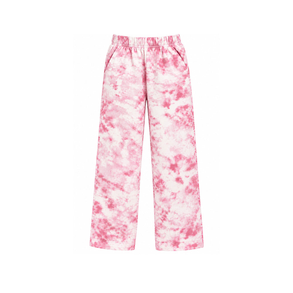 Kids’ Pink Tie-Dye Wide-Leg Trouser