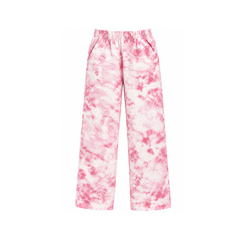 Kids’ Pink Tie-Dye Wide-Leg Trouser