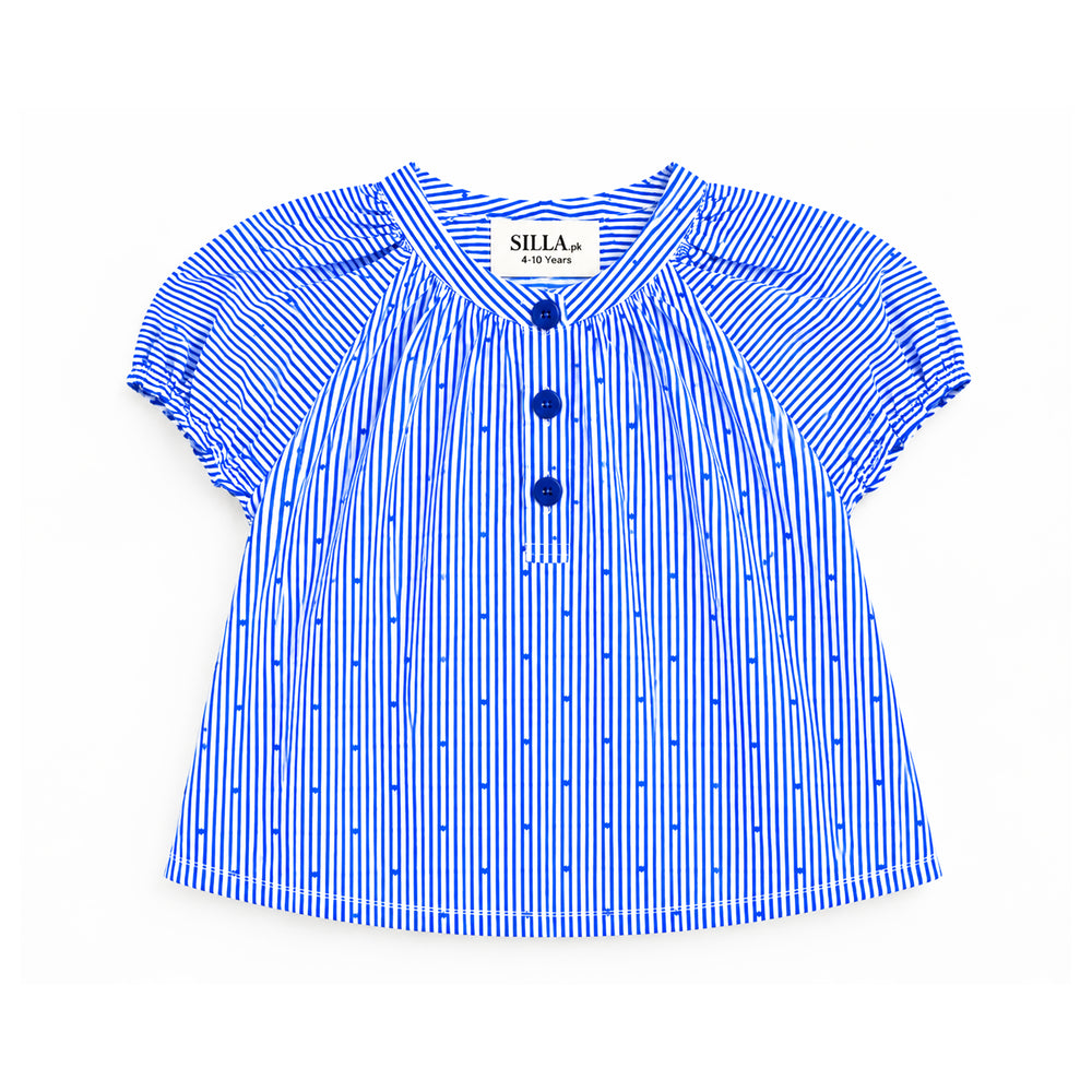 Girls’ Premium Woven Striped Frock