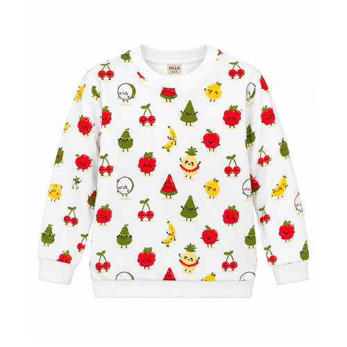Kids’ All-Over Fruit Print Sweatshirt