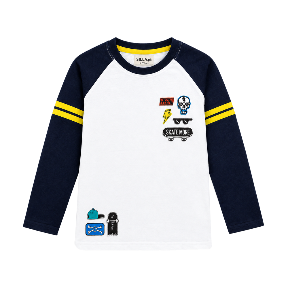 Premium Boys’ Raglan Graphic Full-Sleeve T-Shirt