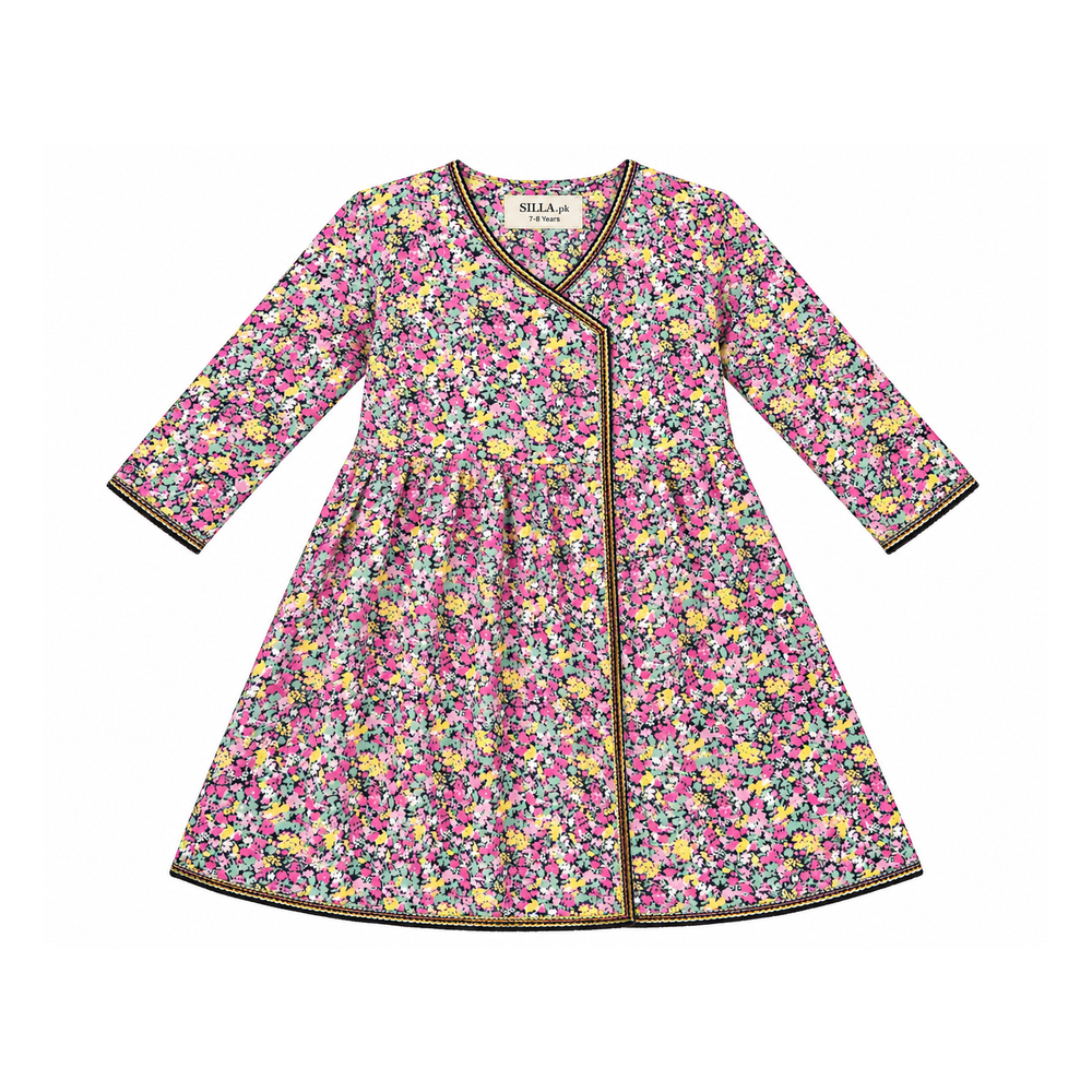 Premium Girls’ Printed Woven 2-Piece Suit
