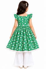 Girls Floral Printed Frock