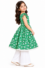 Girls Floral Printed Frock