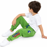 Boys’ Green Sonic Casual Trousers