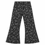 Kids’ Black Paisley Flared Pants