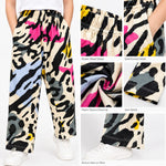 Girls Multicolor Printed Wide-Leg Trouser