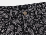 Paisley Print Wide-Leg Pants