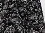 Kids’ Black Paisley Flared Pants