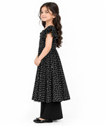 Girls' Floral Ruffle Dress