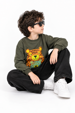 Boys’ Printed Crewneck Sweatshirt