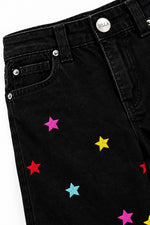 Girls’ Star Embellished Wide-Leg Jeans