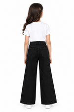 Girls’ Star Embellished Wide-Leg Jeans