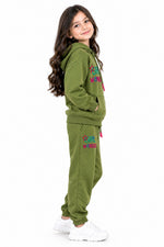 Girls’ Printed Hoodie & Trouser Set