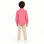 Boys’ Red Checkered Shirt