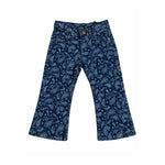 Paisley Print Wide-Leg Pants